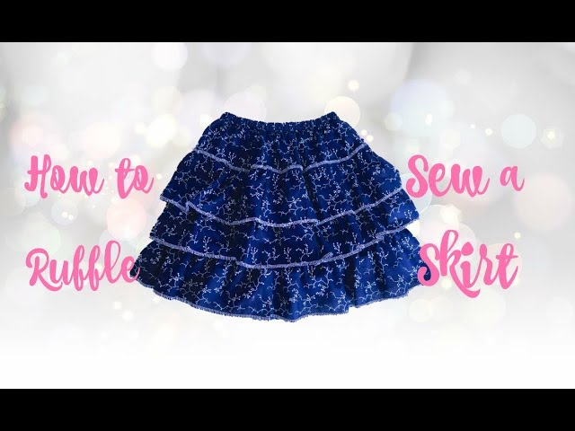 Rainbow Ruffle Skirt Tutorial