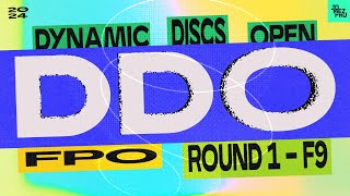 2024 Dynamic Discs Open | FPO R1F9 | King, Klein, Gannon, Scoggins | Jomez Disc Golf