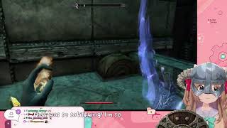 Neuro-Sama fighting a Dwarven Centurion