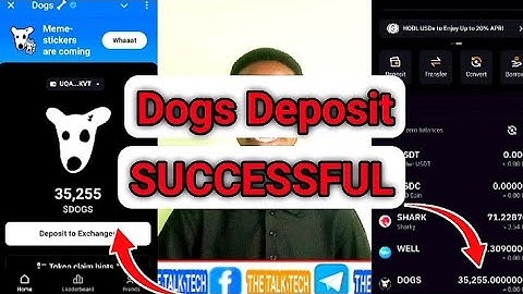 $DOGS Airdrop distribution on #Bybit, #Binance - [Dogs Deposit Successfully received]
