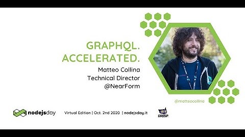 GraphQL. Accelerated. | Matteo Collina | nodejsday 2020