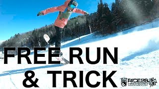 【snowboard】  Free riding & tricks by RICE28