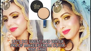 OLIVIA PAN CAKE से करें स्वेटप्रूफ और वॉटरप्रूफ मेकअप| OLIVIA PAN CAKE MAKE-UP|