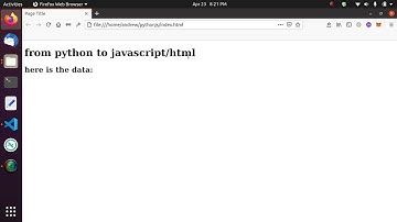Send a Python dictionary to JavaScript / HTML with simple JSON