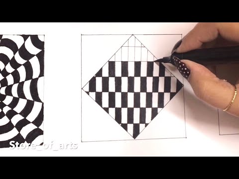 6 EASY Optical Illusion Drawings/patterns/tricks/abstract Drawings | Part-3