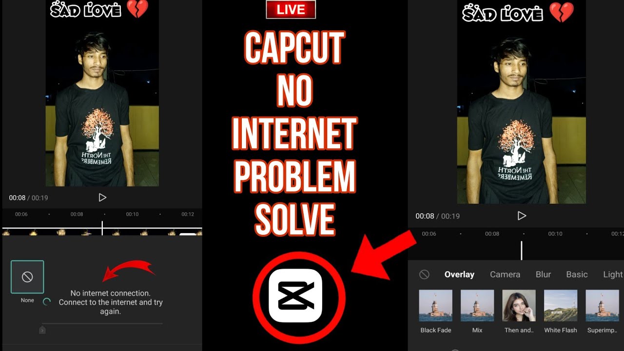 🔥how to capcut No internet problem solve. cap cut no internet problem ...