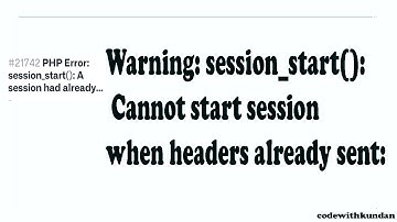 Notice A session had already been started ignoring session_start:(Fixed)
