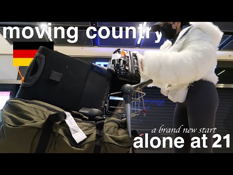 I MOVED TO GERMANY BY MYSELF AT 21 | Apartment Tour, Unpacking, Shopping & More (MOVING VLOG)