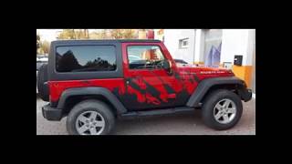 Jeep Wrangler - Custom splash wrap (by A.T.A Fóliacentrum Komárno)