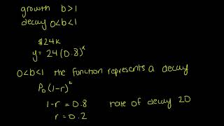 enVison Algebra 2 Topic 6-1 Example 4: Interpret and Exponential Function