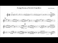 Trumpet playalong  song from a secret garden  with sheet music