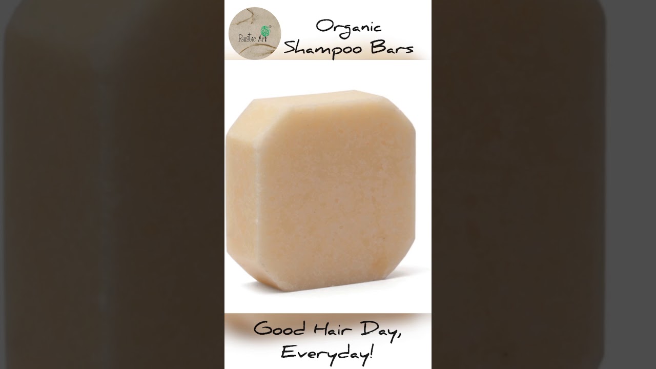 Rustic Art Organic Shampoo Bar for all hair types | Sustainable, Made in India | Happy Hair