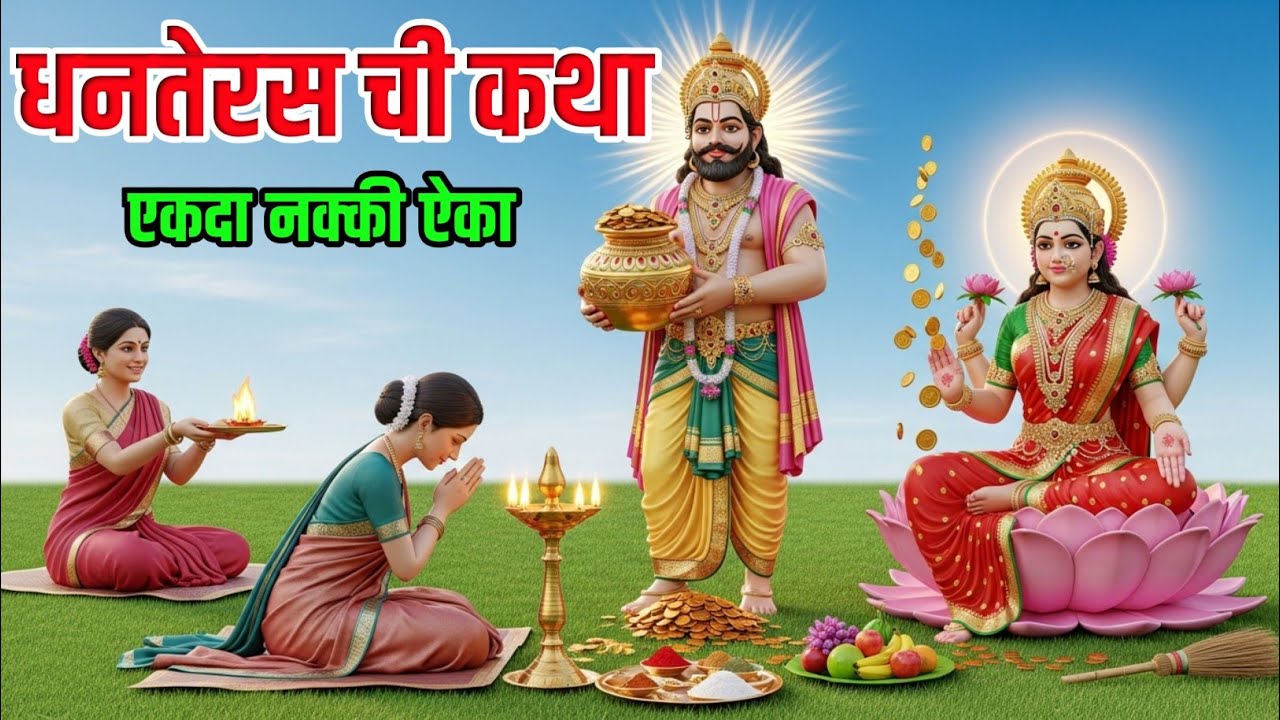 धनतेरस ची महान कथा | Dhanteras Story in Marathi | दीपावली विशेष #dhanteras 