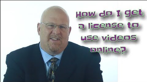 How to License Video for online media