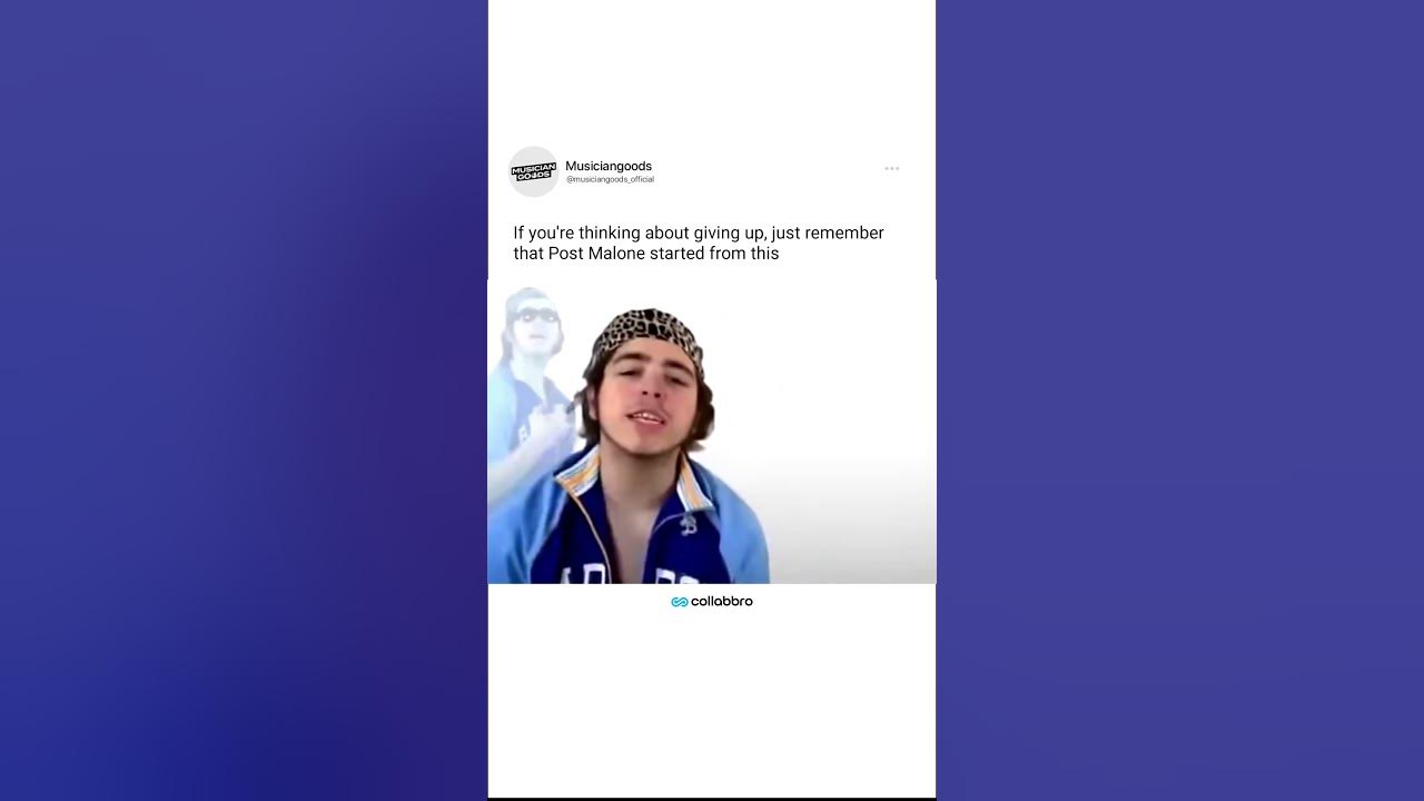 Pre Malone was something else 😭 #postmalone #cringe #beforeandafter #rap #artist #funny #singer