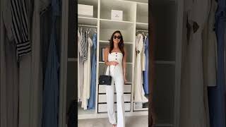 How to style white trousers 🤍#ootd #style #fashion #outfit #grwm #outfitideas #haul #outfits #zara