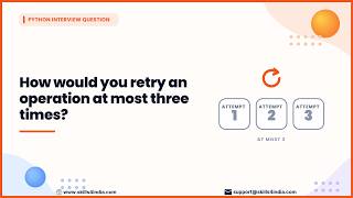 How to Retry an Operation 3 Times in Python | Interview Question #python #pythoninterview