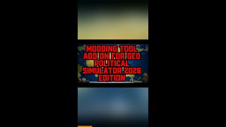 Modding Tool Add-on for Geo-Political Simulator 2026 Edition - transforme o mundo em um laboratório