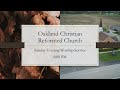 September 17, 2023 PM Oakland Christian Reformed Church