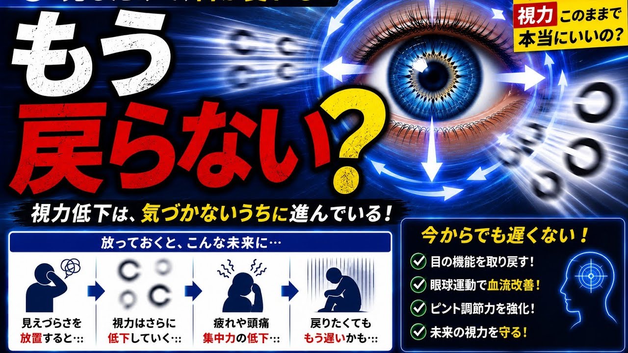 視力は本当に一度落ちたら戻らないのか?【脳と視覚の話】 - YouTube