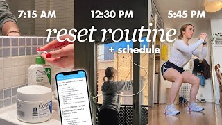 Ultimate reset routine (with schedule) 💆‍♀️ cleaning, life admin, getting our lives together!!