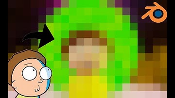 I MADE MORTY IN BLENDER FROM SCRATCH....