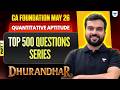 Quantitative Aptitude Top 500 Question Series | Hitesh Parmar | Part 7 l Dhurandhar