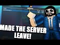 I MADE NOOBS LEAVE MY SERVER AS JOHN BRICK... im a pro (Arsenal Roblox)