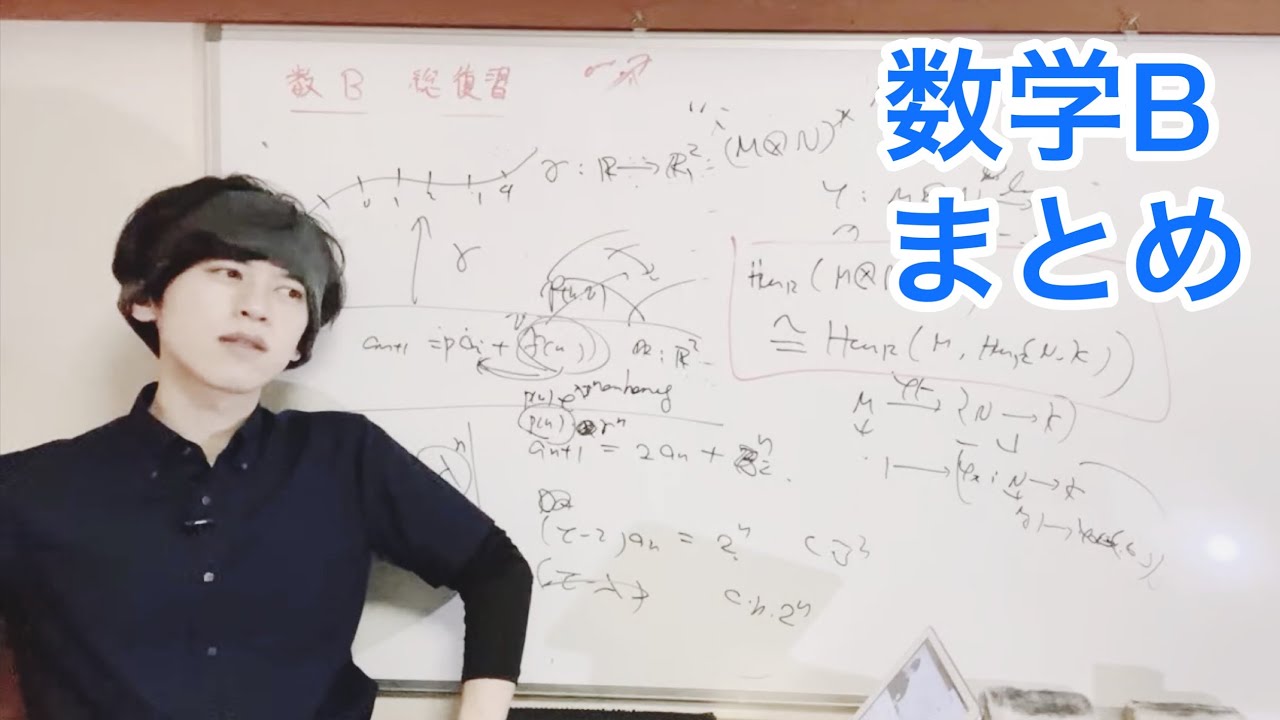 数学B総復習: ベクトル、数列、確率統計】総合的研究、斜交座標、絶対 