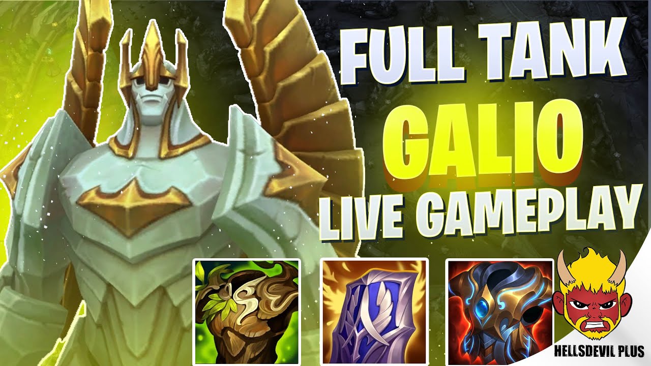 FULL TANK GALIO 50K+ DAMAGE TANKED - Wild Rift HellsDevil Plus Gameplay ...
