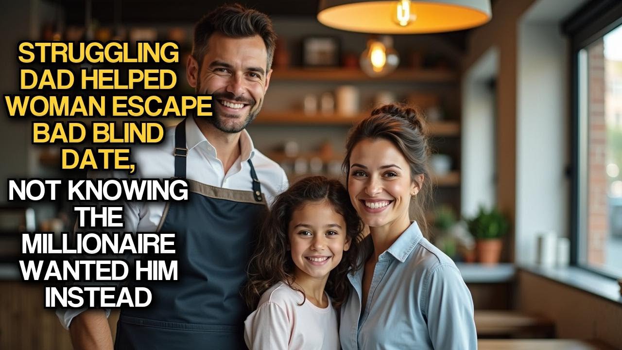 Struggling Dad Helped Woman Escape Bad Blind Date, Not Knowing The Millionaire Wanted Him Instead