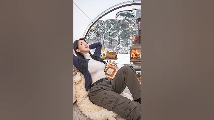 ❄️SNOW CAMP WITH A HOT TENT