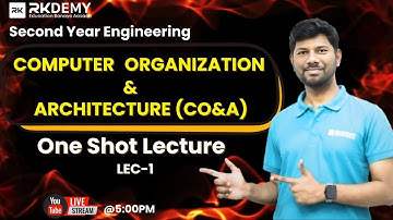CO&A One Shot Lecture -1 | Computer Organization & Architecture | SE Engineering | MAHADEV SIR
