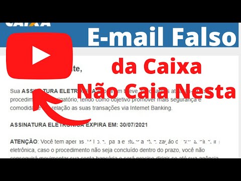 E-mail da Caixa Econômica Federal Falso ou Fake, não caia neste Golpe Digital | Portal do Rodolfo