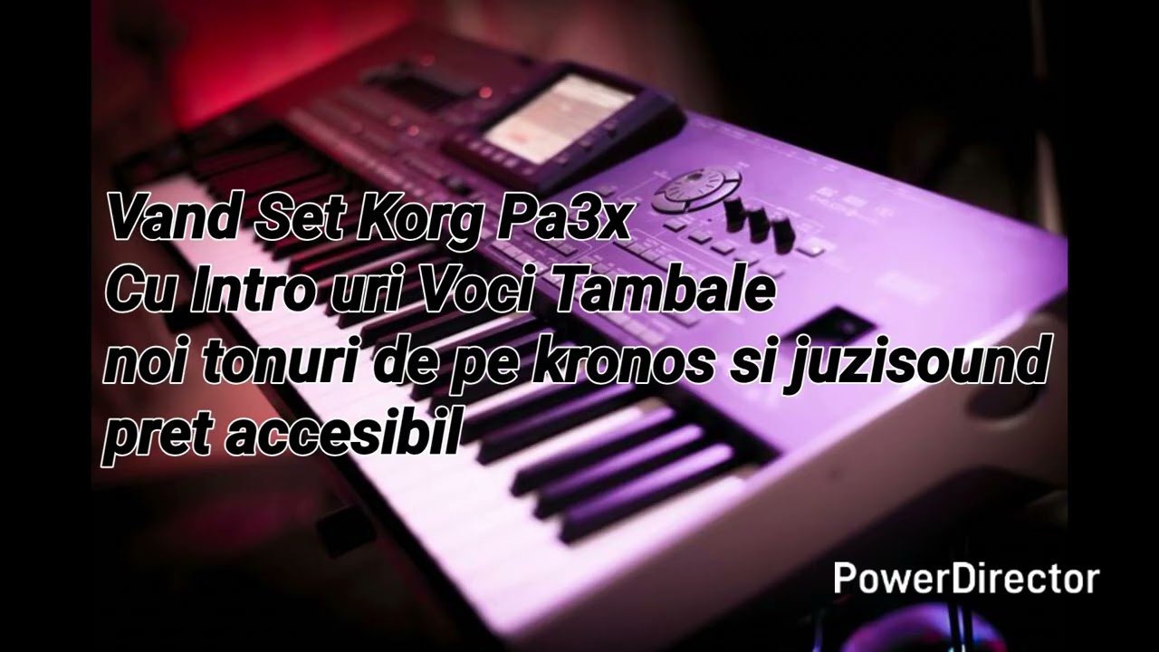 Demo Set Korg Pa3x (cateva style-uri din set) 2025