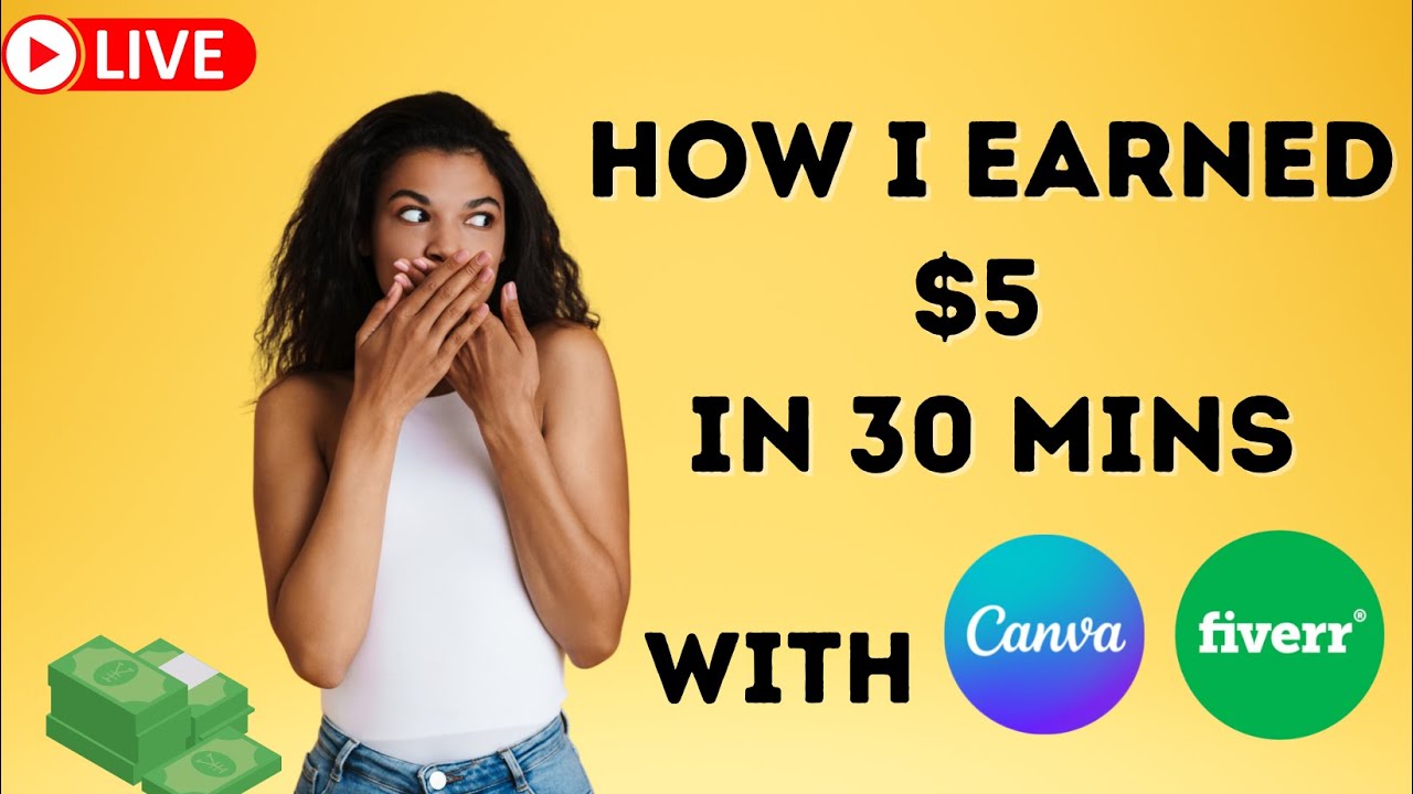 How To Earn 5 In 30 Minutes fiverr Canva Templates YouTube
