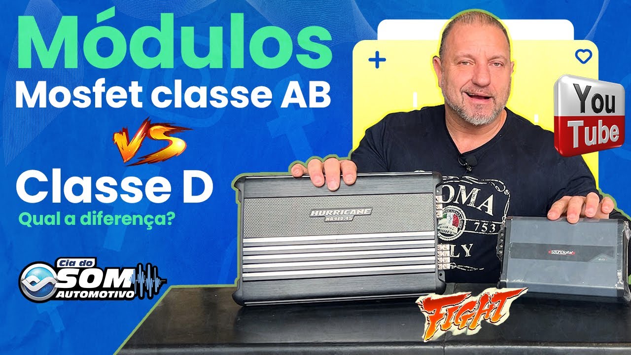 Módulo Amplificador Mosfet Classe AB vc Classe D, qual a diferença? 