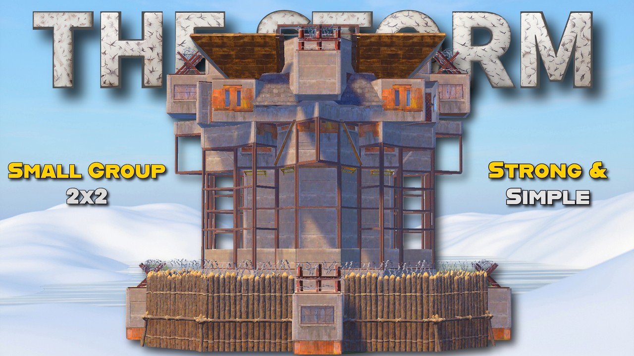 The Storm - THE BEST 2x2 *SHIELD WALL* Base - Rust 2026 Design - YouTube