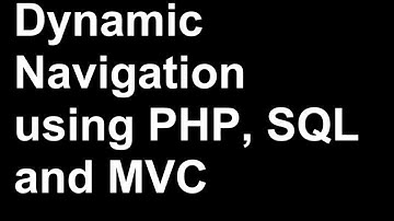 Building a Dynamic Website Navigation