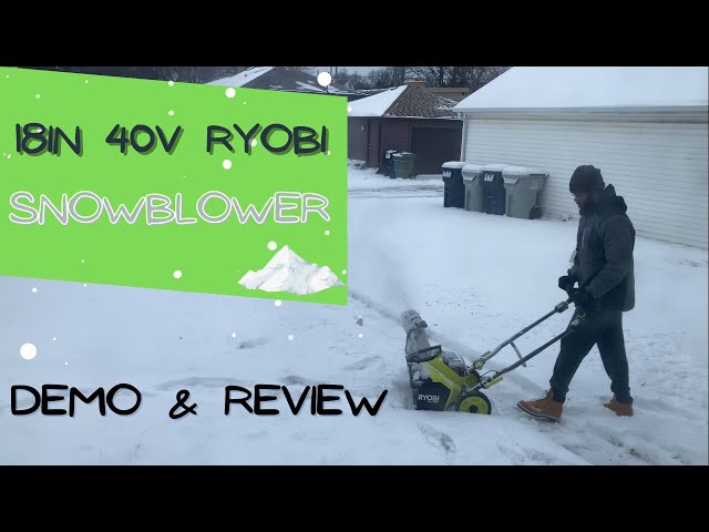 Ryobi 40v snow blower review shop