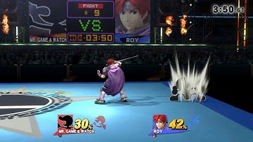 Mr. Game & Watch: Reverse edgeguard