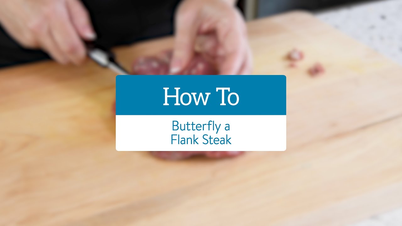 How To Butterfly a Flank Steak YouTube