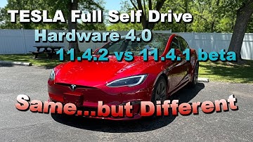 Telsa FSD beta 11.4.2 vs 11.4.1