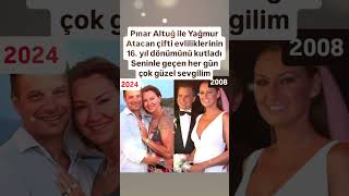 Pinar Altuğ İle Yağmur Atacan Çi̇fti̇ Evli̇li̇kleri̇ni̇n 16.Yil Dönümünü Kutladi Maşallah 16 Aşkla Geçen.