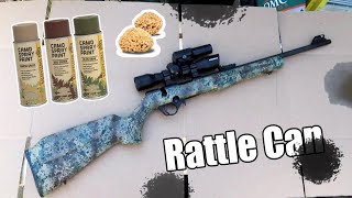 How to Paint or Camo Any Rifle  Rattle Can Style Cheap and Easy #rifle #rattlecan #spraypaint