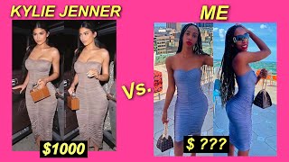 DIY | Kylie Jenner Ruched/ Gathered Bodycon Tube Dress | Making Kylie Jenner Clothes For Cheap