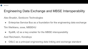 Webinar: engineering data exchange and MBSE interoperability