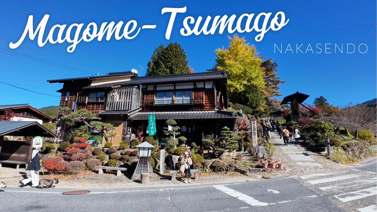 Hiking from Magome-Juku to Tsumago-Juku | Historic Nakasendo Trail with Stunning 🍁Autumn Leaves  🍁