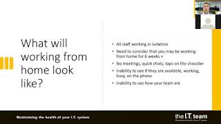 Covid19 - Preparing your organisation for the possibility of long-term remote working.
