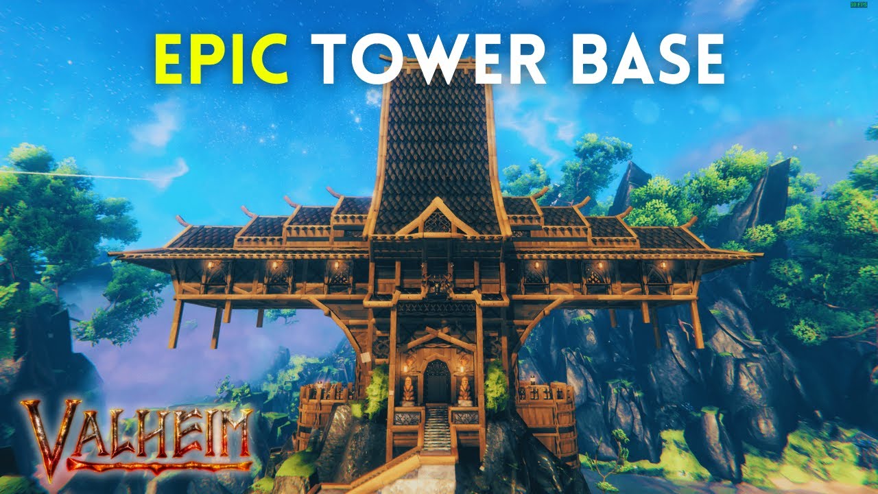 EPIC Tower Base (Skybound Temple) - Valheim Build